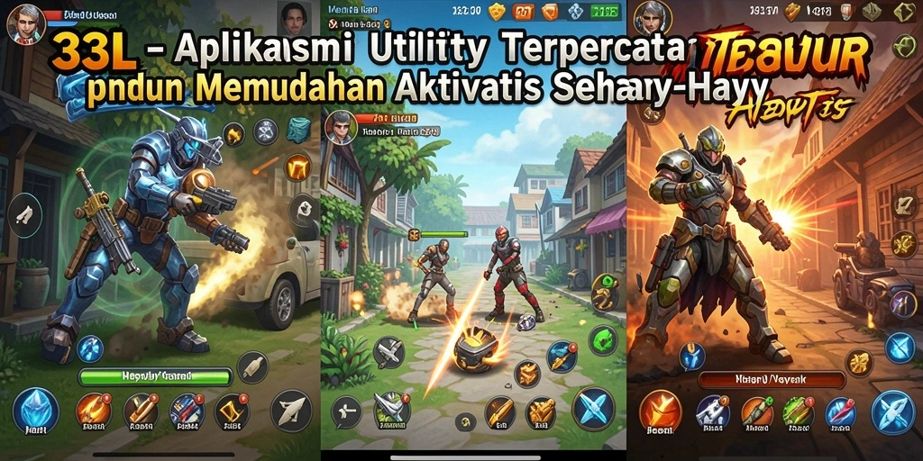 Tampilan utama aplikasi 33L dengan berbagai fitur Utility.