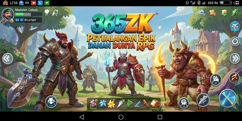 Tangkapan layar menunjukkan gameplay RPG yang mendebarkan di 365ZK.
