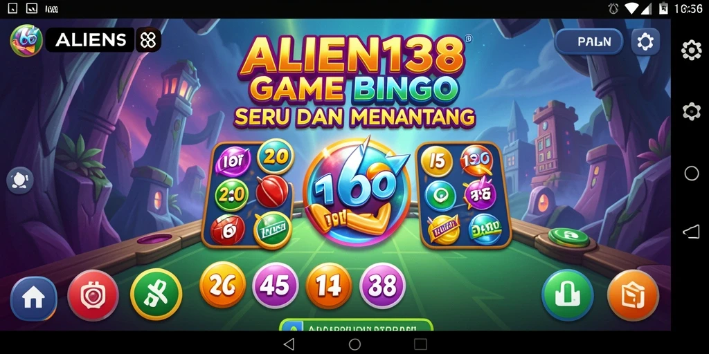 Gameplay ALIEN138 menampilkan suasana Bingo yang mendebarkan.