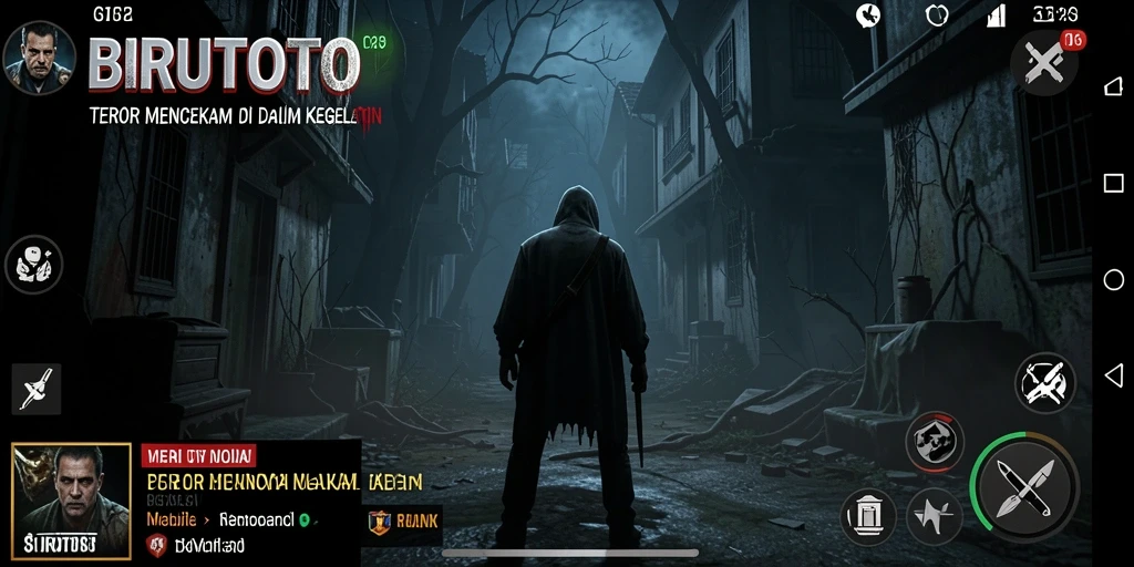 Screenshot menampilkan gameplay mencekam dari BIRUTOTO yang menguji keberanian pemain.