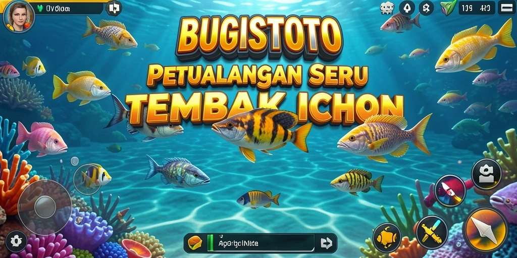 Tangkapan layar gameplay seru dari BUGISTOTO dengan aksi menembak ikan.