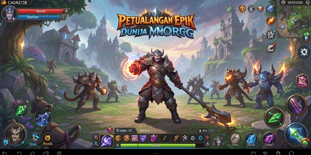 Tampilan gameplay menakjubkan di dunia MMORPG CADAS138.