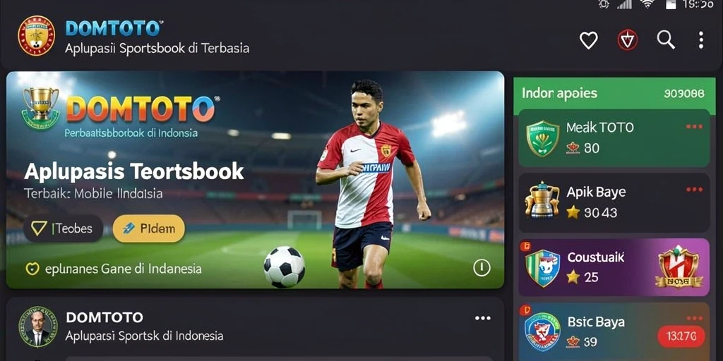 Tampilan menarik dari gameplay Sportsbook di DOMTOTO.