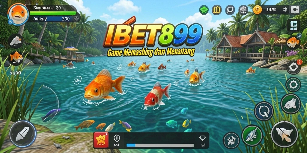 Screenshot gameplay yang menampilkan aksi memancing seru di IBET899.