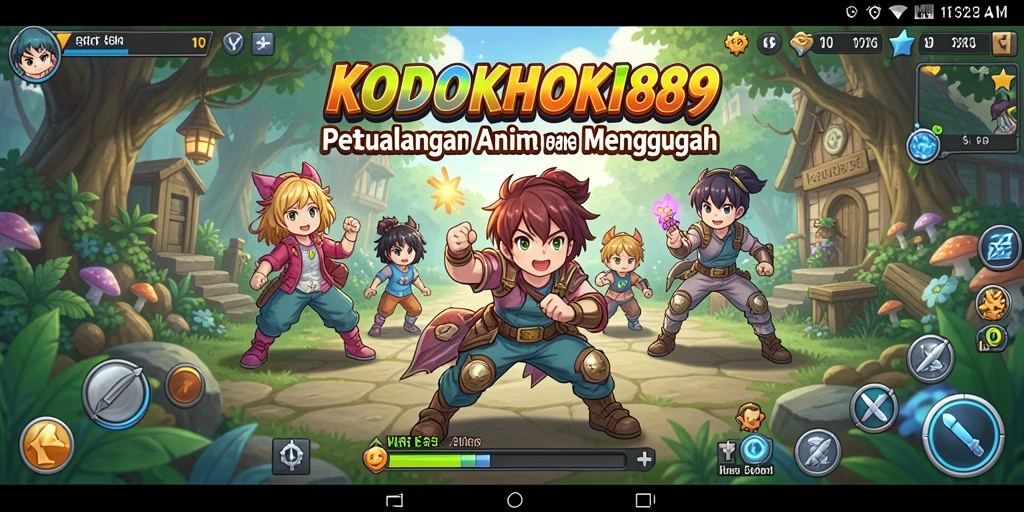 Gameplay epik KODOKHOKI889 dengan karakter Anime yang dinamis.