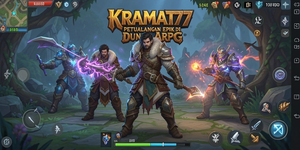 Tampilan gameplay <strong>KRAMAT77</strong> yang menegangkan dan penuh aksi.