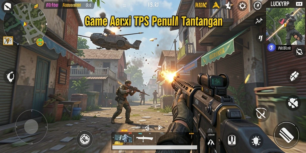 Tampilan utama LUCKYRP dengan pertempuran TPS yang mendebarkan.
