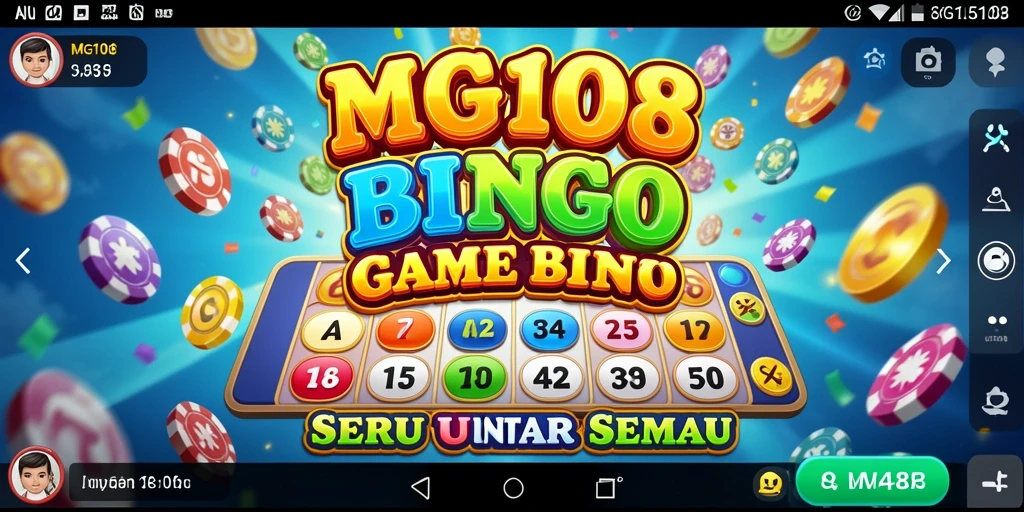 Screenshot gameplay MG108 yang menampilkan pengalaman bermain Bingo yang seru.
