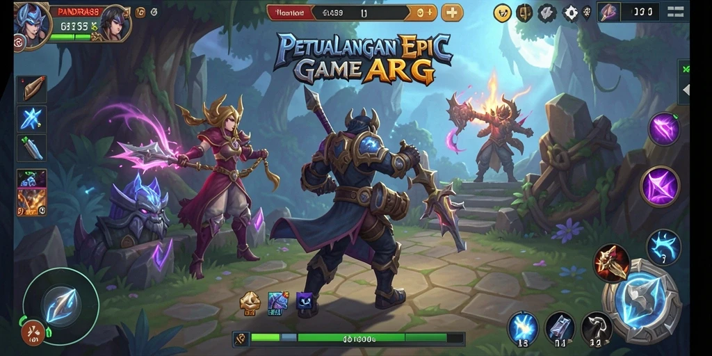 Screenshot utama PANDORA88 menampilkan aksi pertempuran menegangkan dalam dunia ARPG.
