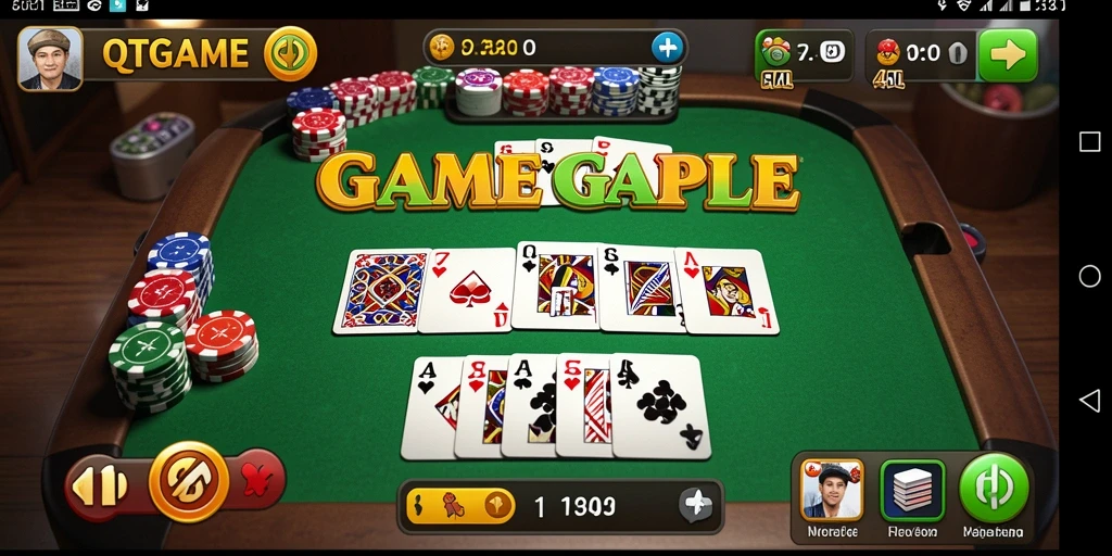 Tampilan menarik gameplay Gaple di QTGAME.