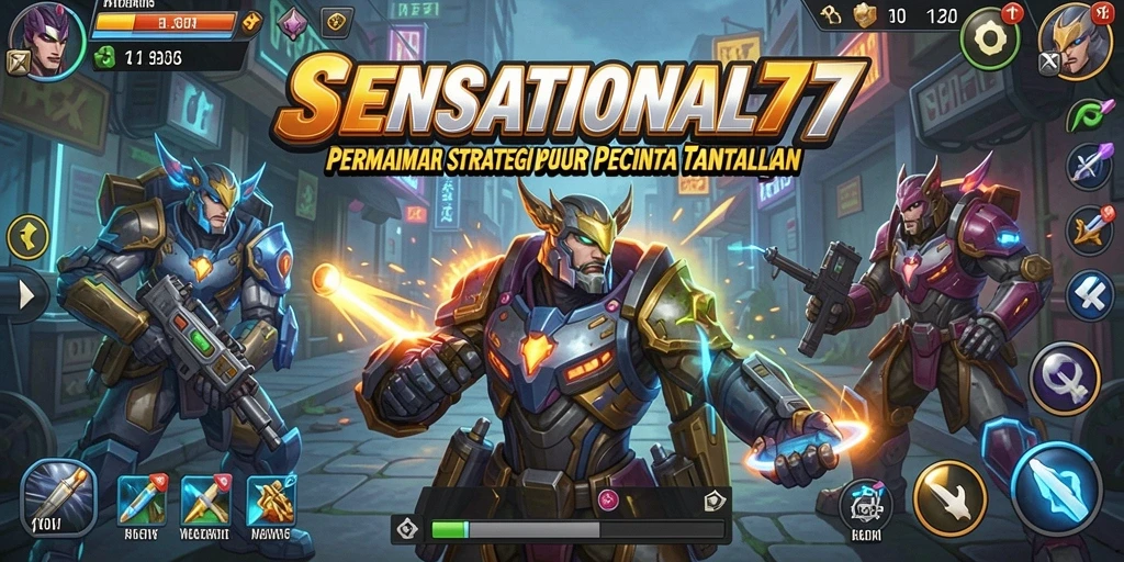Tangkap layar gameplay SENSATIONAL77 yang menunjukkan aksi strategis yang seru.