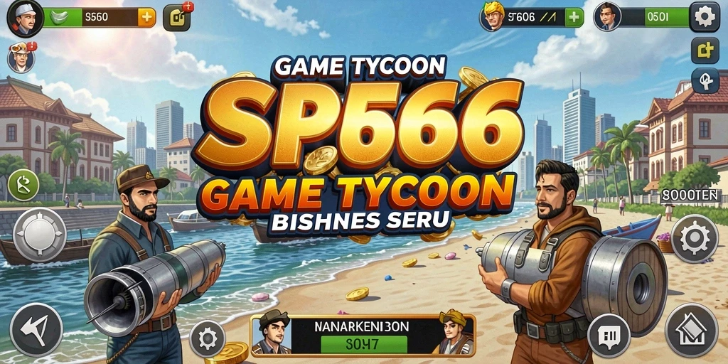 Screenshot gameplay SP666 menampilkan keseruan membangun bisnis Tycoon.