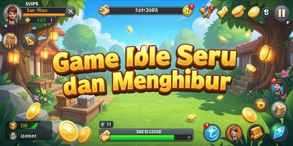 Tampilan utama gameplay SVIP5 yang menampilkan aksi Idle yang seru.