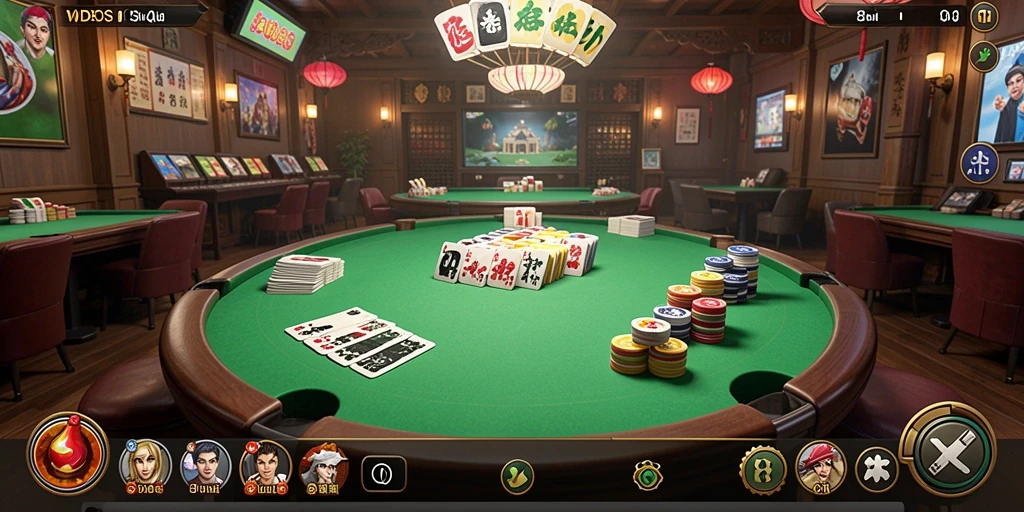Tangkapan layar dari gameplay QiuQiu WDBOS yang seru.